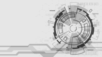 Abstract technology of science background Futuristic interface with geometric shapes. vector
