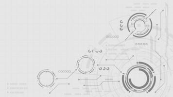 Abstract futuristic digital technology concept. circuit computer background. vector