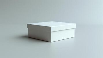 White box on white background photo