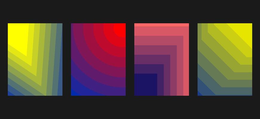 Trendy covers design. Simple shapes overlap