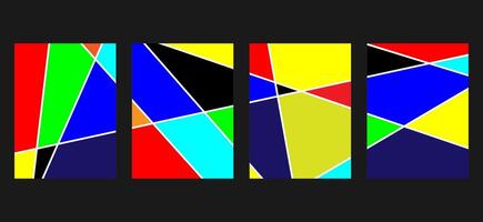 Modern geometric composition of various shapes. Illustration for design. Abstract background in the trend chart vector