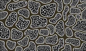 Abstract Hand Drawing Geometric Shapes Dots Pattern Isolated Background vector