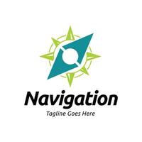 Navigation logo design template vector