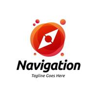 Navigation logo design template vector