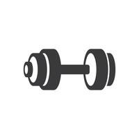 Dumbbell icon isolated on white background vector