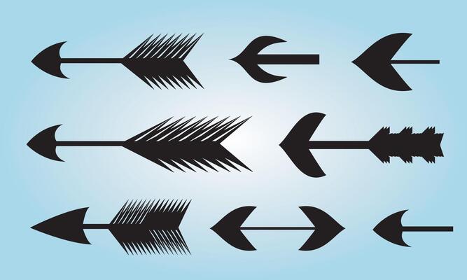 Arrow icon set.Collection different arrow signs. Black arrows icons. Different cursor arrow direction symbols in flat style.