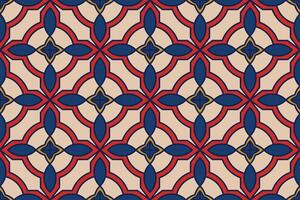 seamless geometric ornamental pattern. Tile mosaic vibrant texture Decorative bright colorful background. repeatable symmetry print vector