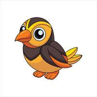 Bobolink bird art design illustration vector