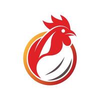 Illustration of a Creative Chicken Firm Logo Icon vector