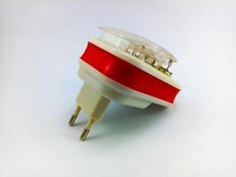 Wonosobo, Central Java, Indonesia - September 7, 2024 universal USB charger LCD indicator for all types of cellphone batteries with a white background photo