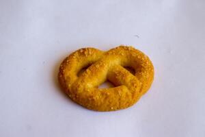 Danish butter cookies, Close up of butter cookies coated with white sugar, sweet cookies photo