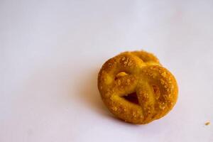 Danish butter cookies, Close up of butter cookies coated with white sugar, sweet cookies photo