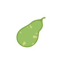 Gallbladder with detection polyp, disease. Check health of gallbladder. Unhealthy, problems in gall. Risk growth cancer cells. flat illustration vector