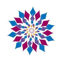 Illustration of multicolored flame pattern vector