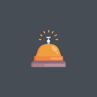 ring bell in flat design vector