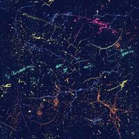 Colorful Space Decorative seamless pattern. Repeating background. Tileable wallpaper print. vector