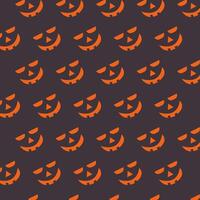 Evil Face with a Grinning Mouth and Angry Eyes Pattern for October Celebrations. Jack O Lantern Illustration Symbolizing Halloween Horror. Dark, Fun Element for Autumn Background. illustration vector