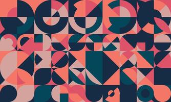 Abstract geometric bauhaus pattern modern background vector