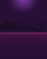 Abstract cyberpunk synthwave retro wallpaper vector