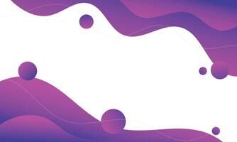Abstract wavy purple gradient fluid modern background vector