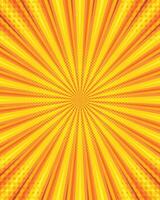 Abstract retro radial stripes rays background vector