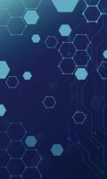 Abstract hexagon pattern technology wallpaper vector