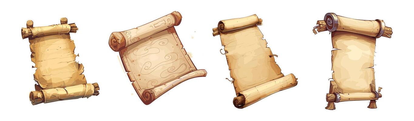 ancient scroll with blank space