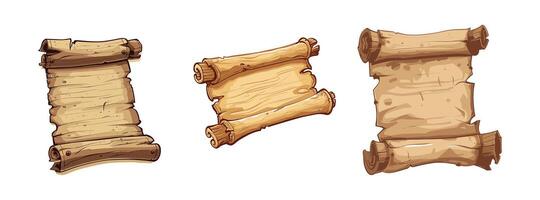 illustration of an ancient scroll vector
