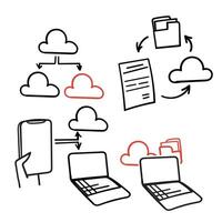 cloud computing illustration vector