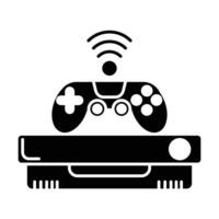 Console game icon on white background vector