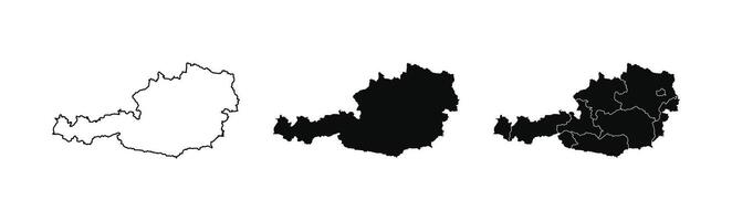 Map of Austria. Austria Map on white background. vector
