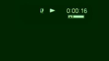 A green button sign on a black background with a modern web design concept. video