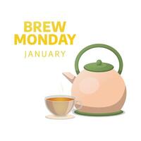 Brew Monday design template good for celebration usage. Brew Monday design. flat design. eps 10. vector