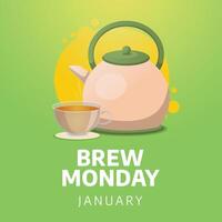 Brew Monday design template good for celebration usage. Brew Monday design. flat design. eps 10. vector