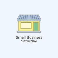 Small Business Saturday design template good for celebration usage. Small Business Saturday design. continuous line drawing. eps 10. vector