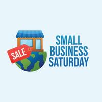 Small Business Saturday design template good for celebration usage. Small Business Saturday design. flat design. eps 10. vector