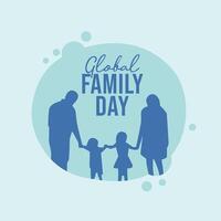 Global Family Day design template good for celebration usage. Global Family Day design. flat design. eps 10. vector