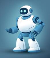 AI Robot Assistant, Artificial Intelligence. vector