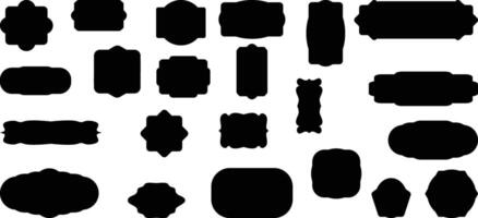 Large Set of Simple Line Vintage Frames vector