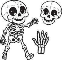 Different parts of the skeleton vector