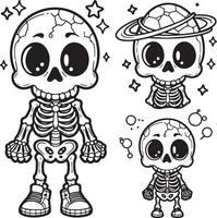 Different parts of the skeleton vector