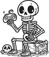 Playing games from skeletons vector