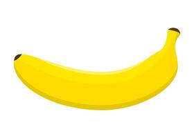 A Perfectly Ripe Banana Ready To Eat vector