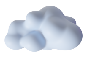 Cute blue 3D cloud on transparent background. Its a Boy themed element. Perfect for baby showers, birthday designs and celebratory themes. 3D render png