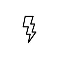 Lightning icon. Thunder icon. vector