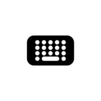 Keyboard icon. Typewriter icon. Keyboard symbol. vector
