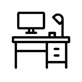 Computer desk icon, office, computer, computer, computer desk, computer, computer, computer, vector