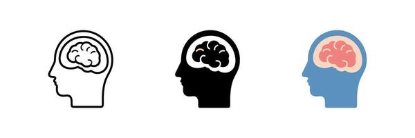 The brain is a symbol of the human mind vector