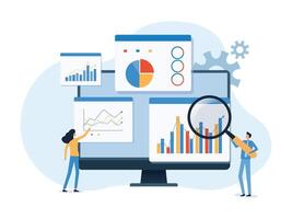 Seo Statistics Analytics vector