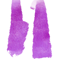 A striking Magenta brush stroke with rough edges and a faded watercolor effect png